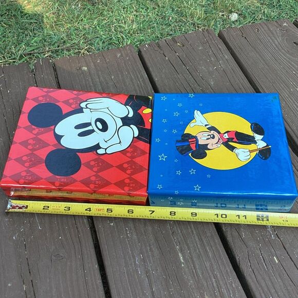 Disney Mickey Mouse Photo Album‎ Scrapbook Lot of 2 Red Blue Vintage - Picture 6 of 7